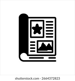 Icono multicolor del Vector para la revista