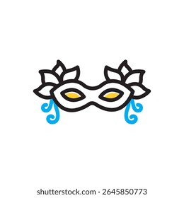 Vector multi color icon for mask