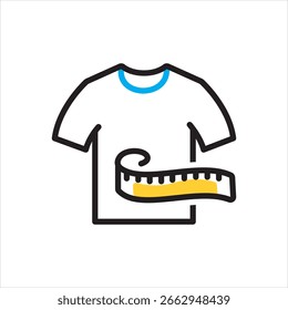 Vector multi color icon for measurement