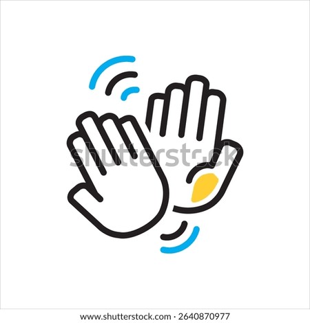 Vector multi color icon for meetup