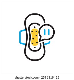 Vector multi color icon for menopause