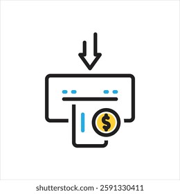 Vector multi color icon for method