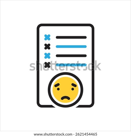 Vector multi color icon for mistake