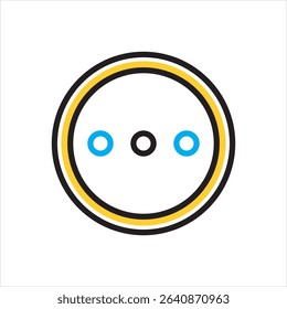 Vector multi color icon for more