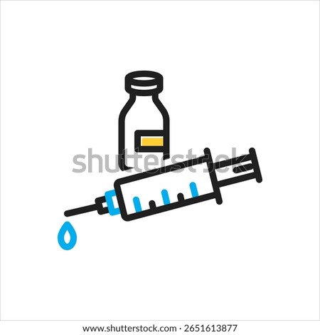 Vector multi color icon for morphine