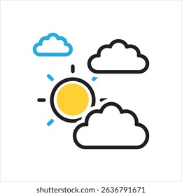 Vector multi color icon for mostly