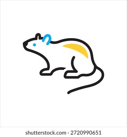 Icono multicolor del Vector para el ratón