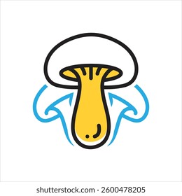 Vector multi color icon for mushroom