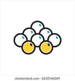 Vector multi color icon for mustard seed