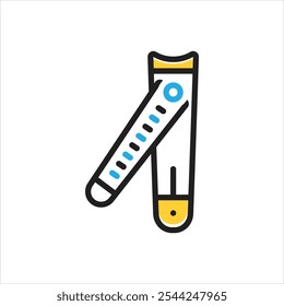 Icono multicolor de Vector para cortaúñas