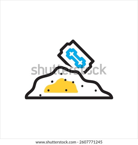 Vector multi color icon for narcotic