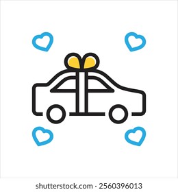 Vector multi color icon for newly