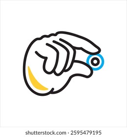 Vector multi color icon for nuances