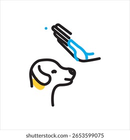Vector multi color icon for obedient