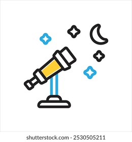 Vector multi color icon for observer