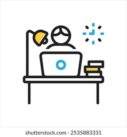 Vector multi color icon for occupation