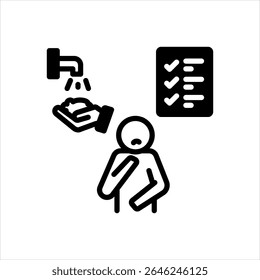 Vector multi color icon for ocd
