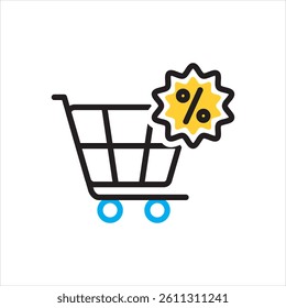 Vector multi color icon for offer