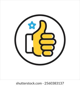 vector multi color icon for ok