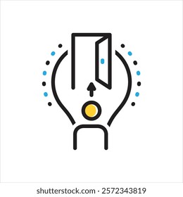 Vector multi color icon for opportunity