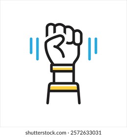 Vector multi color icon for opposition