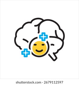 Ícone de vetor de várias cores para otimismo