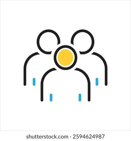 Vector multi color icon for our
