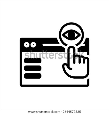 Vector multi color icon for pageviews