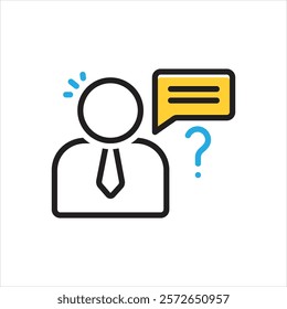 Vector multi color icon for perceive