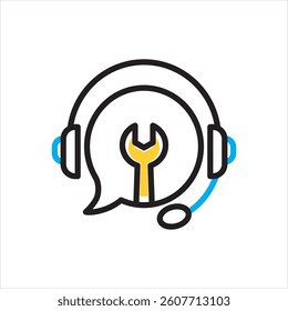Vector multi color icon for personalized assistant