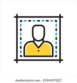 Vector multi color icon for photo