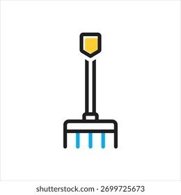 Vector multi color icon for Pitchfork