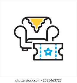 Vector multi color icon for platinum
