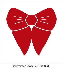 Vector multi color icon for pointed bowtie