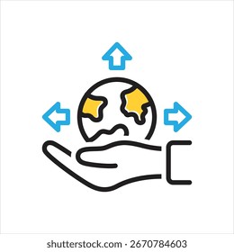 Vector multi color icon for possible