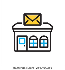 Vector multi color icon for post it