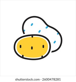 Vector multi color icon for potato