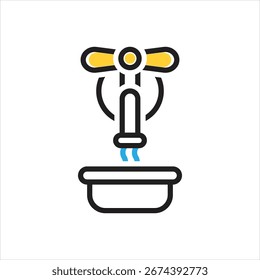 Vector icono multicolor para verter