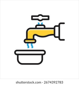 Vector icono multicolor para verter