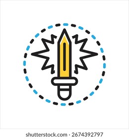Vektor mehrfarbiges Symbol für leistungsstarke