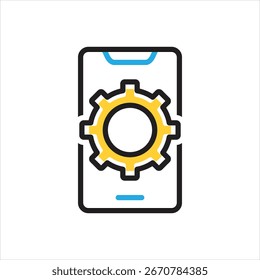 Ícone de vetor de várias cores para preferência