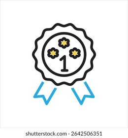 Vector multi kleur pictogram voor prime