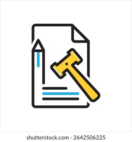 Vector multi color icon for principle