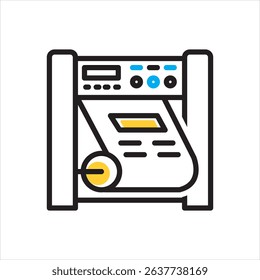 Vector multi color icon for printing house