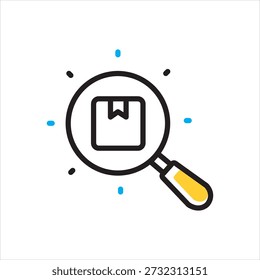 Vector multi color icon for product search