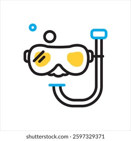 Vector multi color icon for promate scope