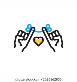 Ícone de vetor de várias cores para promessa