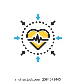Vector multi color icon for protection