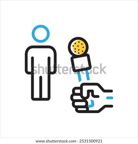 Vector multi color icon for Public relation
