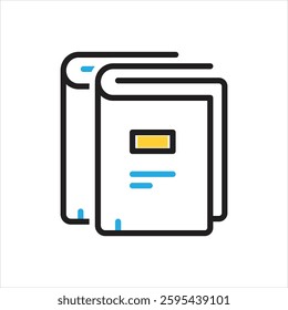 Vector multi color icon for publish